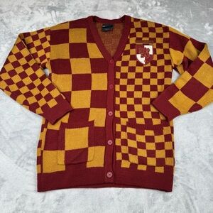 Harry Potter Gryffindor Checkered Womens S Cardigan Sweater BoxLunch Exclusive